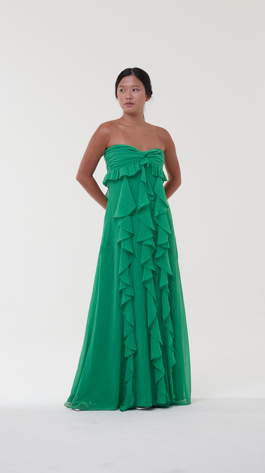 Vestido Longo Dream Verde - AVE RARA