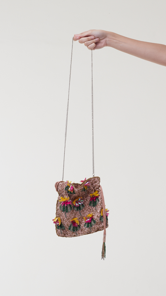 Mini Shoulder Bag Flowers Com Miçanga - Zara